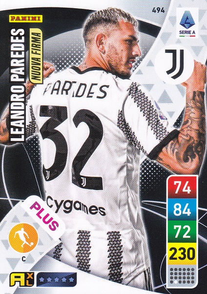 494 - Leandro Paredes - XL Adrenalyn 2022/23 calciatori Panini