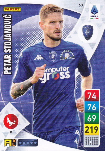 063 - Petar Stojanovic - XL Adrenalyn 2022/23 calciatori Panini