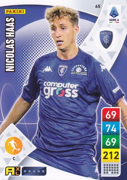 065 - Nicolas Haas - XL Adrenalyn 2022/23 calciatori Panini