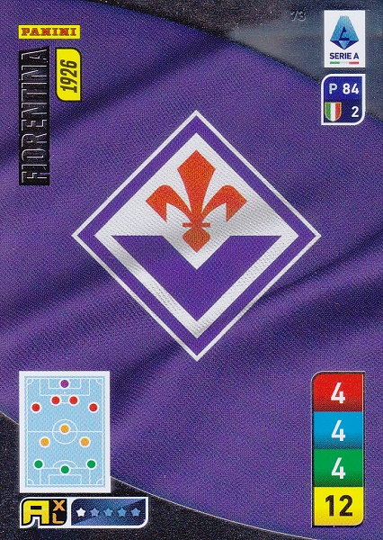 073 - FIORENTINA - XL Adrenalyn 2022/23 calciatori Panini