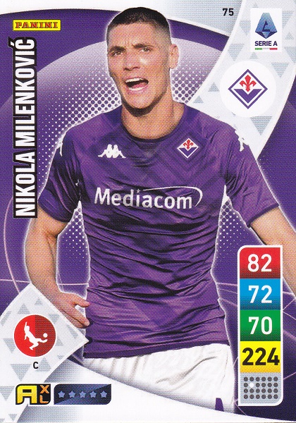 075 - Nicola Milenkovic - XL Adrenalyn 2022/23 calciatori Panini