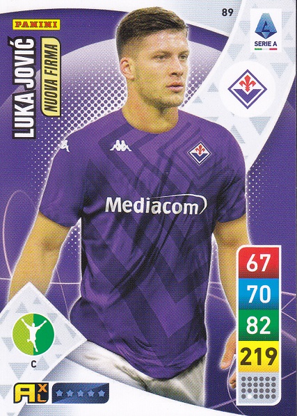 089 - Luka Jovic - XL Adrenalyn 2022/23 calciatori Panini