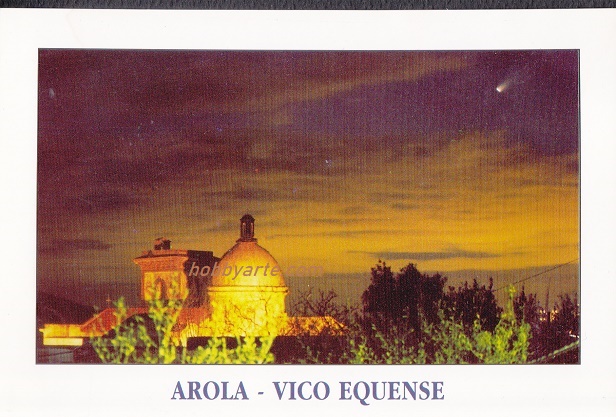 ar-0060 AROLA -Vico Equense -Tramonto con passaggio della cometa