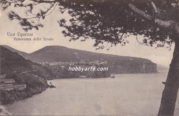 Vico Equense (ar-0072) Panorama dallo Scraio - Viaggiata 1935