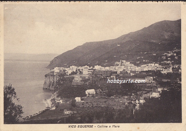 Vico Equense (ar-0103) Colline e mare - Viaggiata 1935