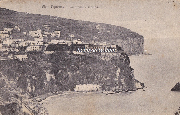 Vico Equense (ar-0113) Panorama e marina  - Viaggiata 1907