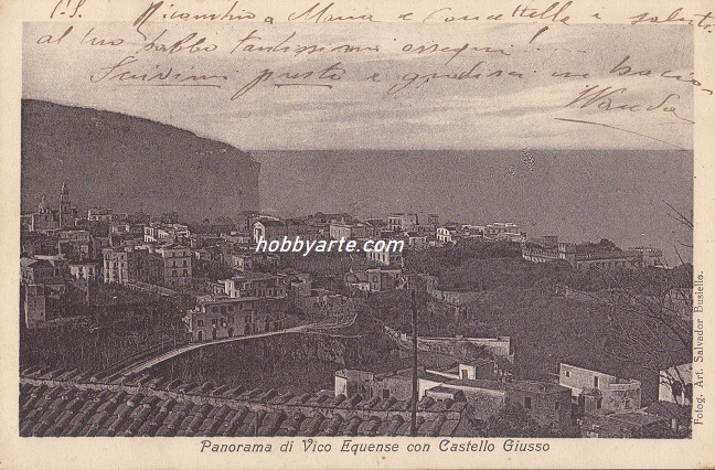 Vico Equense (ar-0135) Castello Giusso - Viaggiata 1922