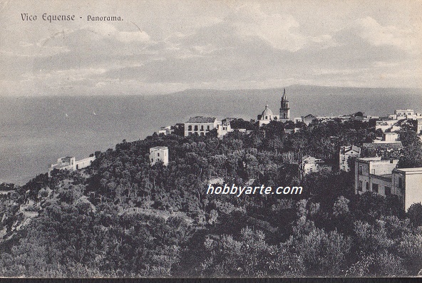 Vico Equense (ar-0180) Panorama - Viaggiata 1924