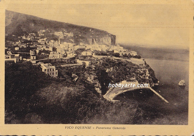 Vico Equense (ar-0203) Panorama Generale - Viaggiata 1952