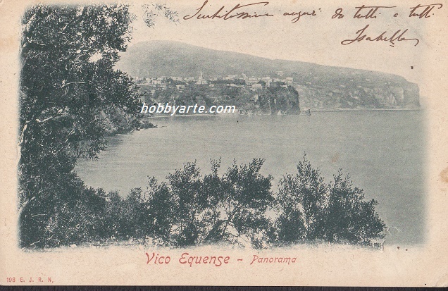 Vico Equense (ar-0204) Panorama - Viaggiata 1901