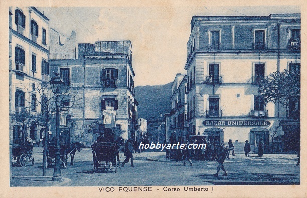 Vico Equense (ar-0236) Piazza Umberto I - Viaggiata 1928