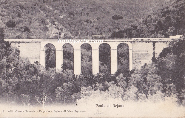 ar-0277 Seiano  Il Ponte -viaggiata 1908