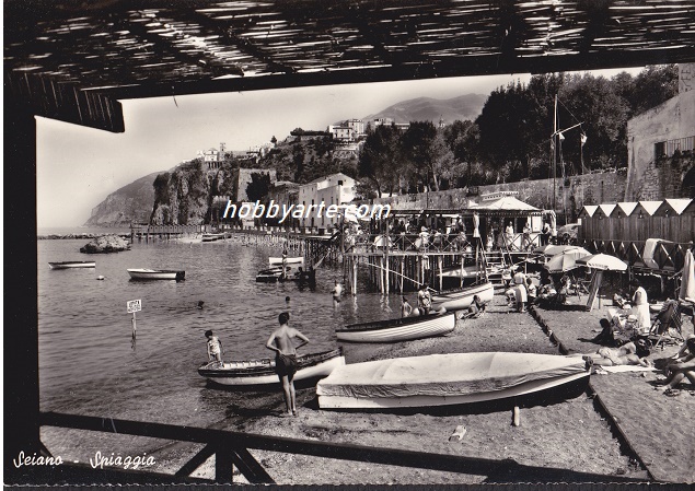 Seiano (ar-0367) Spiaggia - Viaggiata 1962