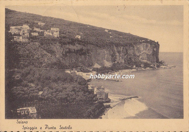 Seiano (ar-0389) Spiaggia - Viaggiata 1951