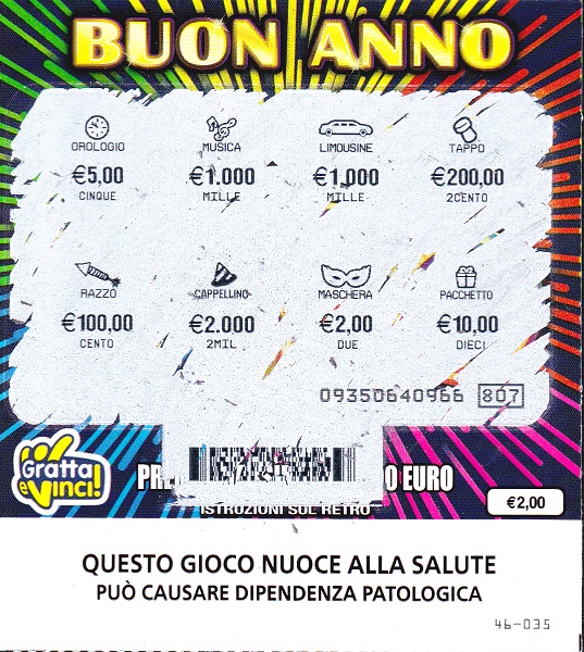Buon ANNO - Grattato