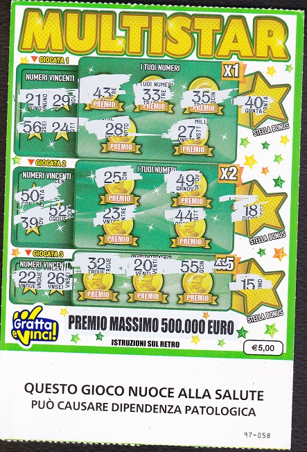 Multistar - grattato