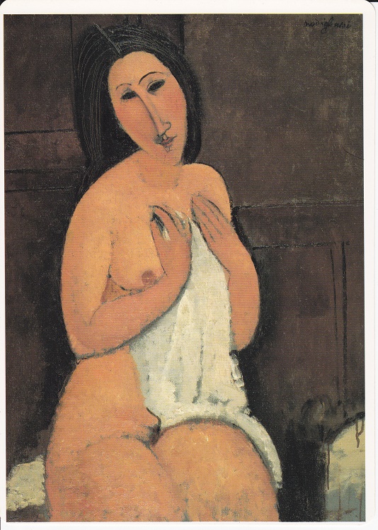 Modigliani Amedeo - Nudo seduto con camicia