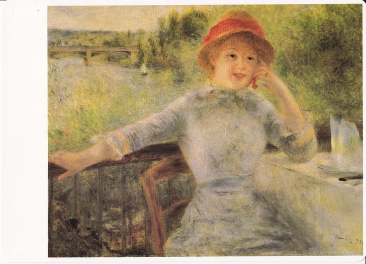 Renoir Pierre Auguste - Donna seduta all'aperto