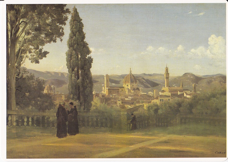 Corot Jean B.C. - Veduta di Firenze da Boboli