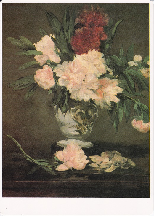 Manet Edouard - Natura morta con peonie