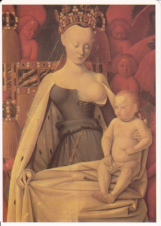 Fouquet Jean - Madonna col bambino (Vergine di Melun)