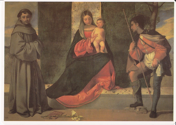 Tiziano - Madonna fra i Santi Antonio e Rocco