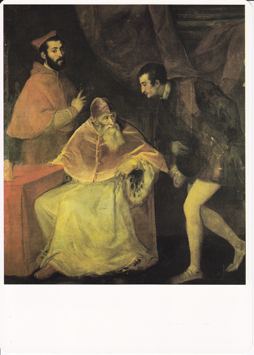 Tiziano - Paolo III Farnese con i nipoti