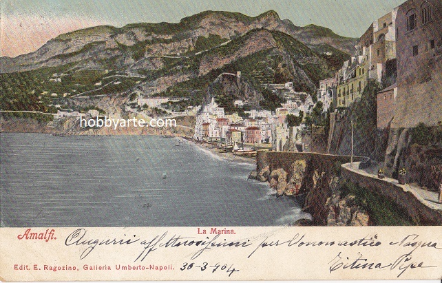 Amalfi - La Marina -Viaggiata 1904-(ax-0003)-fp