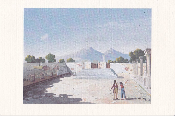Pompei - Le Gouaches di G.R.-  NON Viaggiata (ax-0019)
