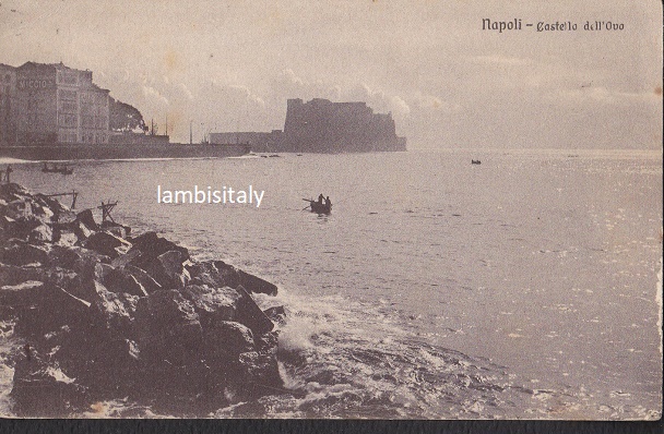 Napoli (ax-0054) Castel Dell'Ovo - Viaggiata 1919 ?
