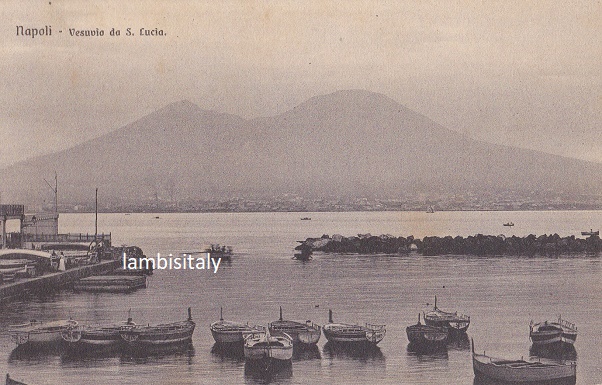 Napoli - Vesuvio da S.Lucia - Viaggiata 1923 ? -(ax-0055)-fp