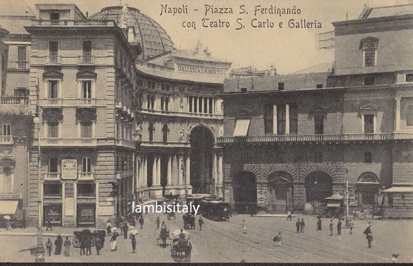 Napoli - Piazza S.Ferdinando - Viaggiata 1914-(ax-0060)-fp