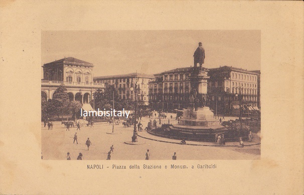 Napoli - Piazza della Stazione - Viaggiata -(ax-0083)-fp