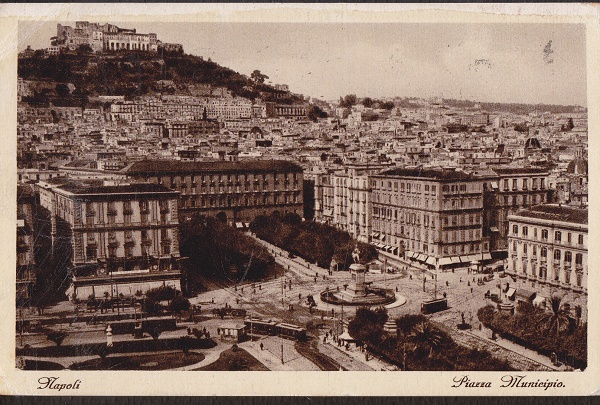 Napoli - Piazza Municipio - Viaggiata 1936-(ax-0102)-fp