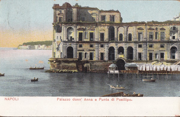 Napoli - Palazzo Donn'Anna - Viaggiata 1905 ? -(ax-0107)-fp