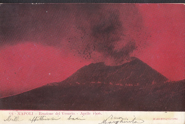 Napoli - Vesuvio  - Viaggiata 1906 -(ax-0121)-fp.