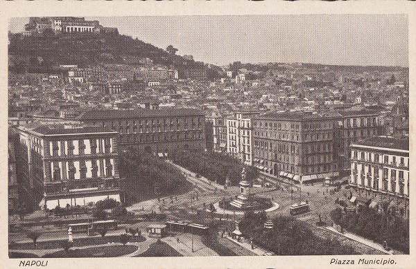 Napoli - Piazza Municipio - NON Viaggiata  -(ax-0129)-fp.