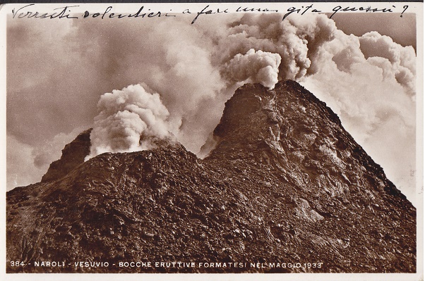 Napoli - Vesuvio 1933- NON Viaggiata -(ax-0132)-fp.