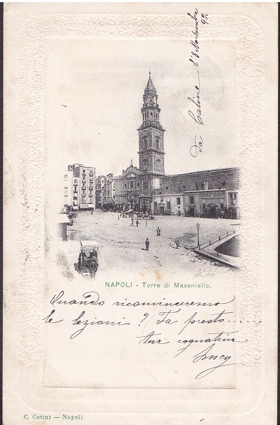 Napoli - Torre di Masaniello - Viaggiata 1902 (ax-0142)-fp