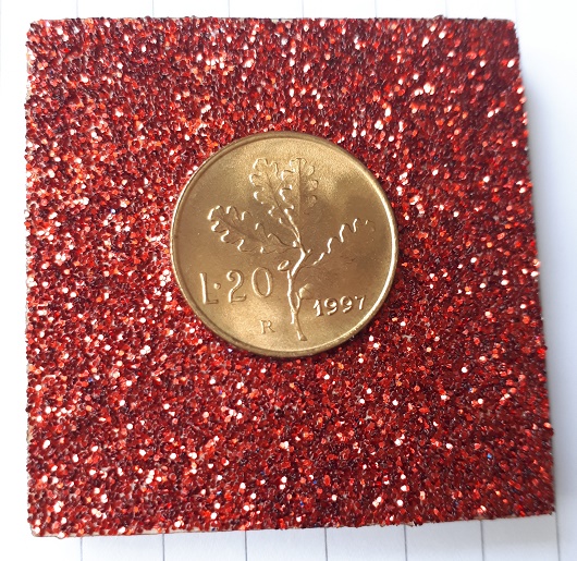 Anno 1997 lire 20 cm 5x5 rosso