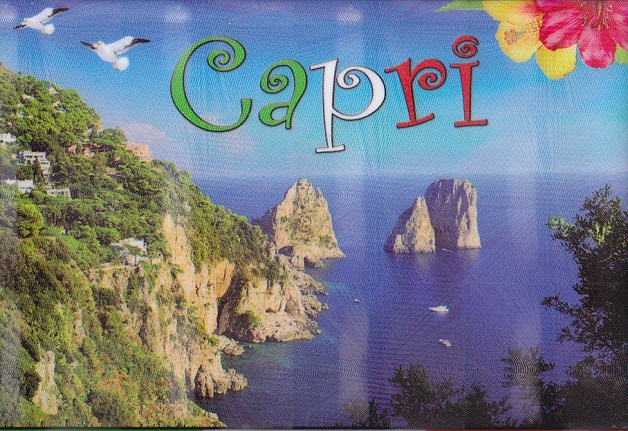 Capri (a001)- Calamita da frigo cm8x5,4