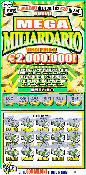 NUOVO  MEGA Miliardario