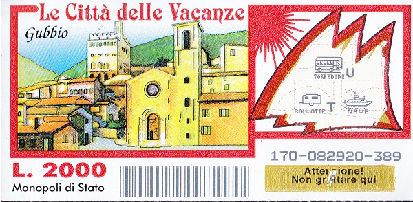 GUBBIO (170-389) Nu. Catalogo L-469