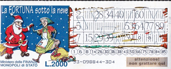 La Fortuna sotto la NEVE (53-304) 53- Nu. Catalogo L-280