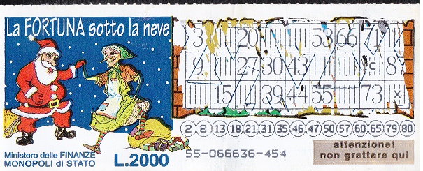 La Fortuna sotto la NEVE (55-454) 55- Nu. Catalogo L-282