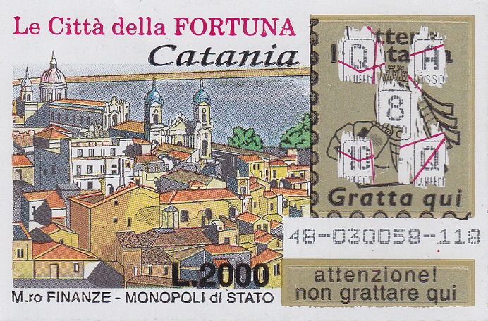 Le Citt della Fortuna - CATANIA 2 tipo - lotto 48
