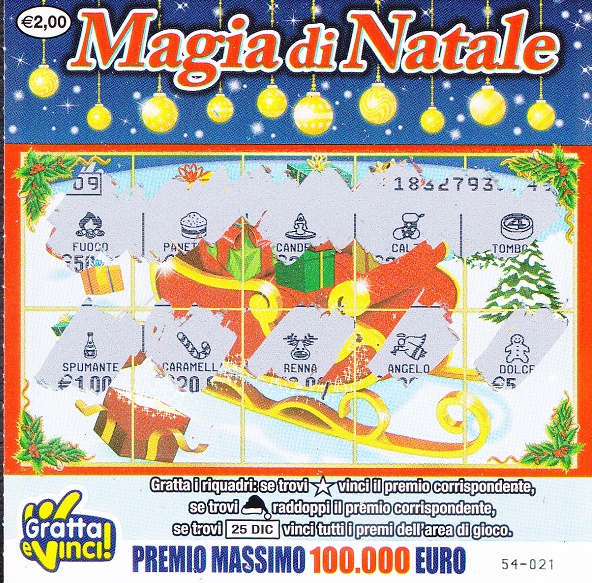 Magia di NATALE  (54-021) 1122- Nu. Catalogo 2-172