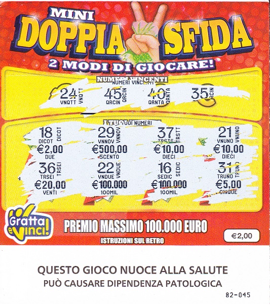 Mini DOPPIA Sfida (82-045) 3055- Nu. Catalogo  2-181