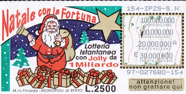 NATALE con la FORTUNA (97-154) 97- Nu. Catalogo L-324