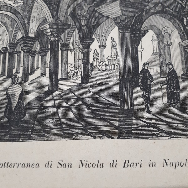 Chiesa sotterranea Napoli (1800) Qualità come da foto